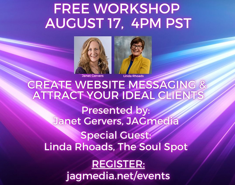 Workshop: Attract Your  Ideal Clients with Website Messaging