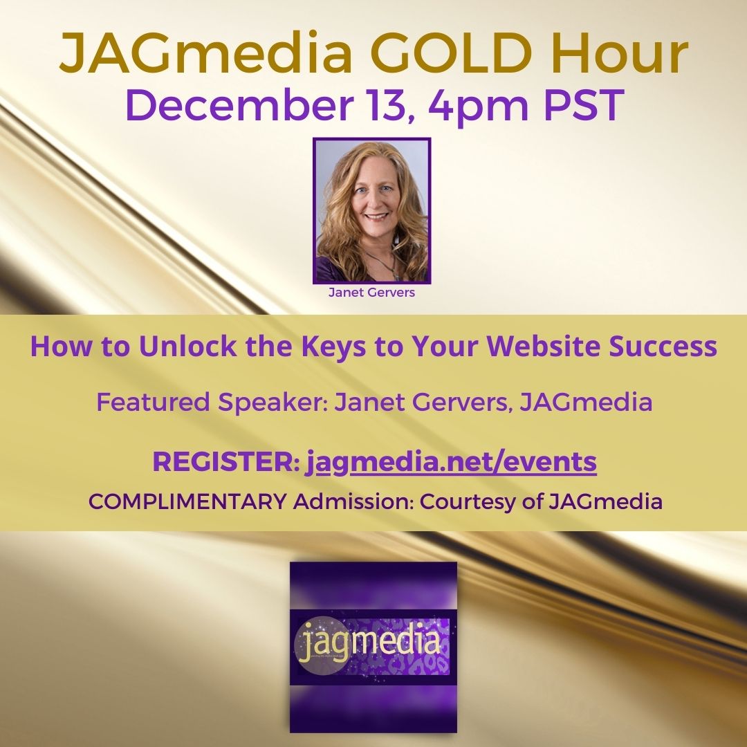 JAGmedia Gold Hour-12-13-23 Janet Gervers, Presenter